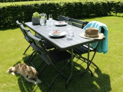 ERRO 180 x 74 cm campingtafel - Wood look
