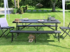 ERRO 180 x 74 cm campingtafel - Wood look