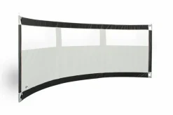 ESVO gebogen Mistral 300 PVC met 2 smalle ramen Windscherm