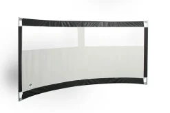 ESVO gebogen Mistral 300 PVC met 2 smalle ramen Windscherm