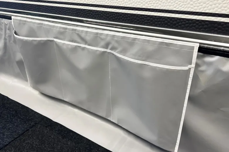 ESVO 4 meter tochtstrook met klittenband en opbergzak - Grey