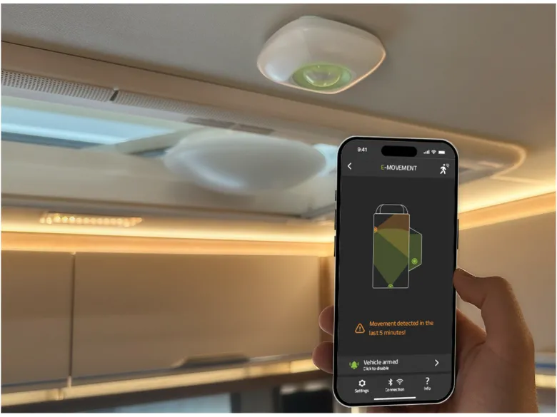 E-Trailer E-Movement bewegingssensor