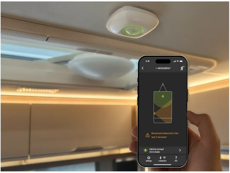 E-Trailer E-Movement bewegingssensor