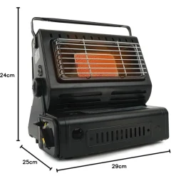 Eurocatch camping gaskachel - black