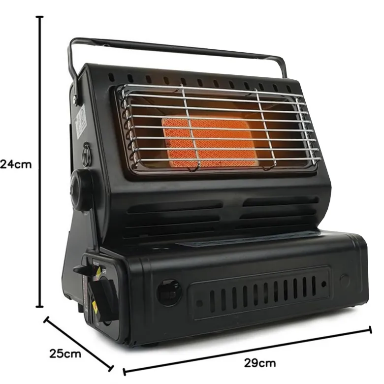 Eurocatch camping gaskachel - black