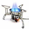 Eurocatch Turbo 6800 watt gasbrander met 4 gasflessen