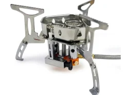 Eurocatch Turbo 6800 watt gasbrander met 4 gasflessen