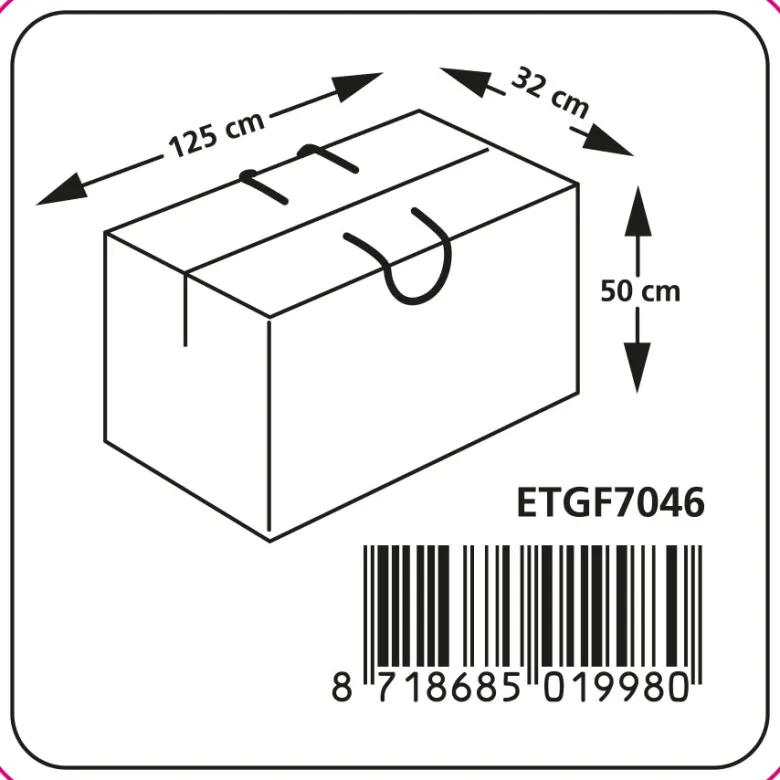 Eurotrail Cantonic 125x50 Grey kussenhoes