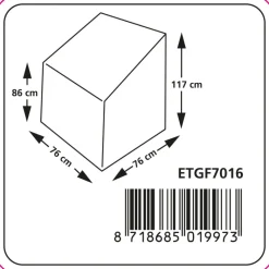 Eurotrail Cantonic 66x66x117 Grey Stapelhoes
