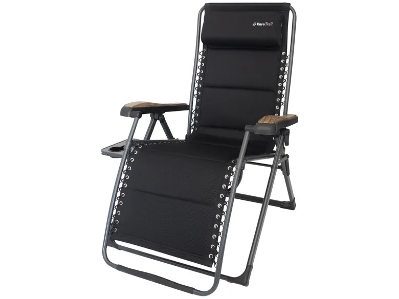 Eurotrail Majestic 3D Mesh Relaxstoel - Black