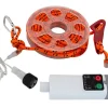 Eurotrail 5 meter draadloos verlichte scheerlijn - Orange