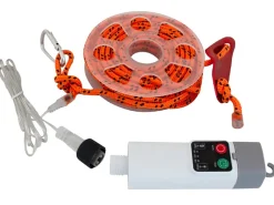 Eurotrail 5 meter draadloos verlichte scheerlijn - Orange