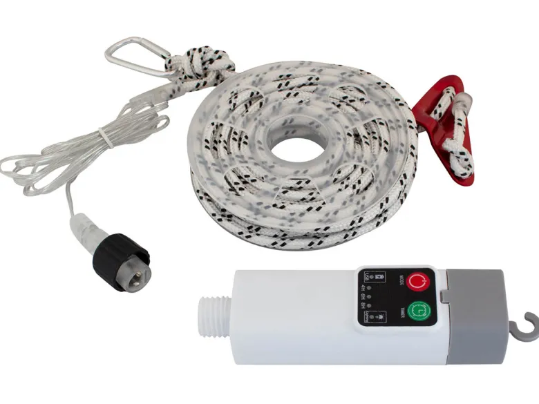 Eurotrail 5 meter draadloos verlichte scheerlijn - White
