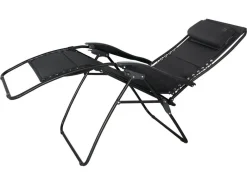 Eurotrail Tarente 3D mesh relaxstoel - Black