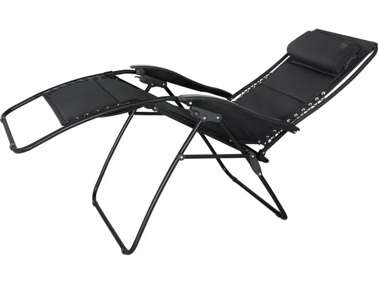 Eurotrail Tarente 3D mesh relaxstoel - Black