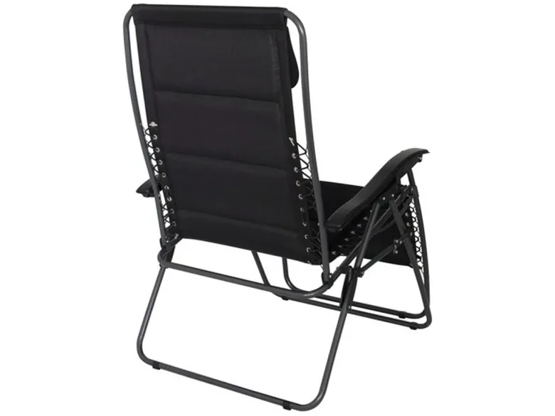Eurotrail Tarente 3D mesh relaxstoel - Black