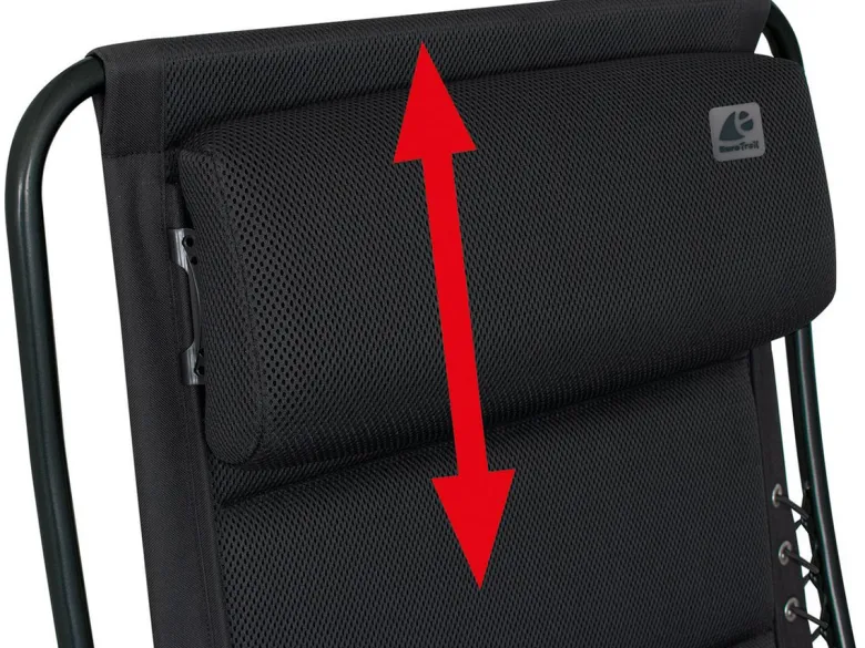 Eurotrail Tarente 3D mesh relaxstoel - Black
