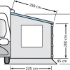 Eurotrail 235x200/240 cm Camper met zijwand raam