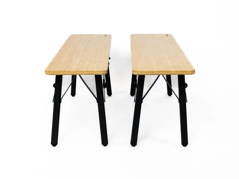 EveBase Bamboo camping bank - set van 2