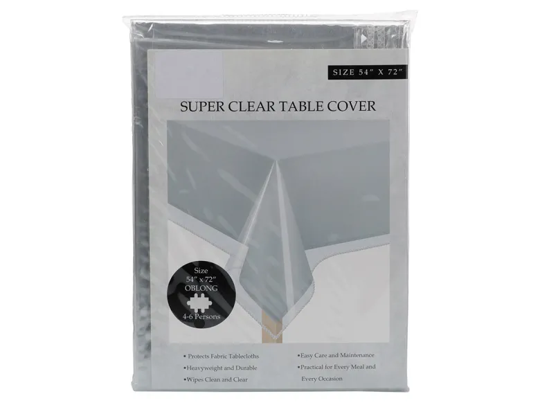Excellent Houseware transparant tafelkleed - 130 x 180 cm