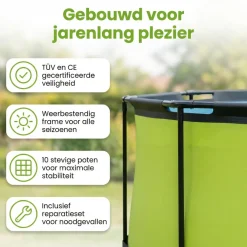 EXIT Lime 360x76cm Zwembad met pomp - Green