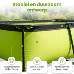 EXIT Lime 220x150x65cm Zwembad met pomp - Green