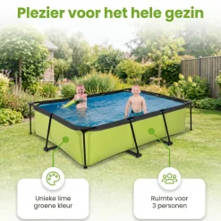 EXIT Lime 220x150x65cm Zwembad met pomp - Green