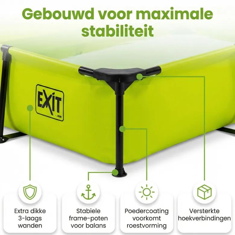 EXIT Lime 300x200x65cm Zwembad met pomp - Green