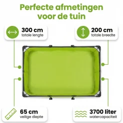 EXIT Lime 300x200x65cm Zwembad met pomp - Green