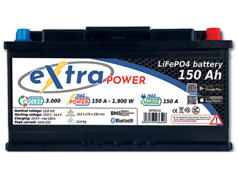 ExtraPOWER 150 Ah lithium accu