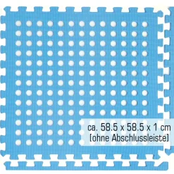 Eyepower 62x62cm set van 4 zwembad vloertegels - Blue