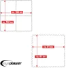 Eyepower 81x81cm set van 4 zwembad vloertegels - Blue