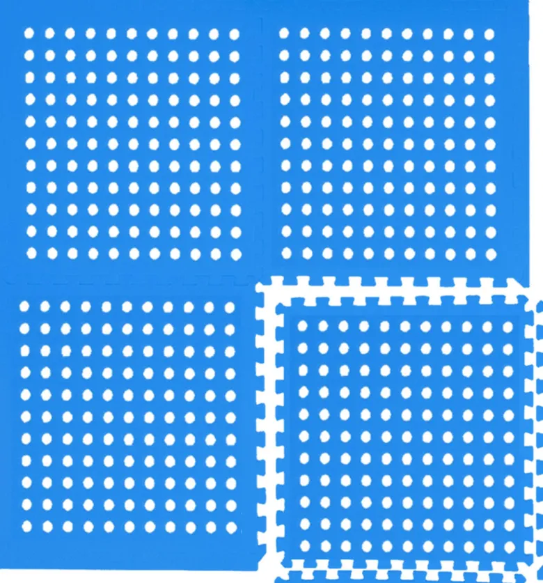 Eyepower 50x50cm set van 8 zwembad vloertegels - Blue