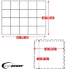 Eyepower 50x50cm set van 20 zwembad vloertegels - Blue
