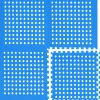 Eyepower 50x50cm set van 24 zwembad vloertegels - Blue