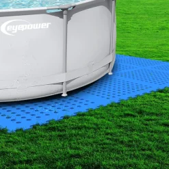 Eyepower 62x62cm set van 24 zwembad vloertegels - Blue
