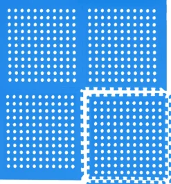 Eyepower 81x81cm set van 20 zwembad vloertegels - Blue