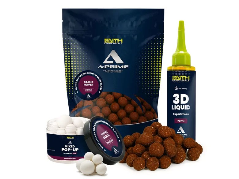 Faith A-Prime Boilie combi - Garlic/Pepper