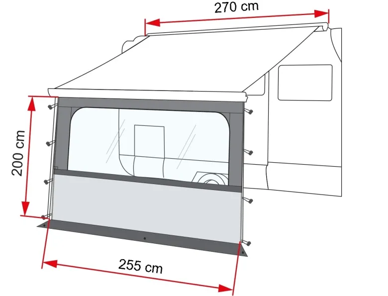Fiamma Blocker Pro voorwand 280