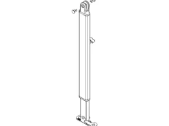 Fiamma bovenstuk staander links F45s/F65s