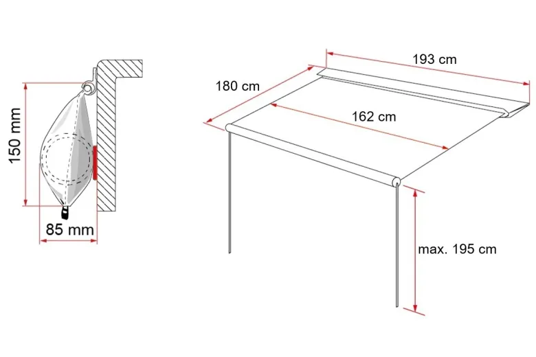 Fiamma Caravanstore Evo 200 Royal Grey zakluifel