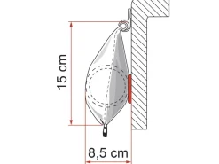Fiamma Caravanstore XL 500 Royal Grey zakluifel