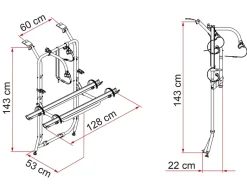 Fiamma Carry-Bike Vivaro Trafic Talento fietsendrager