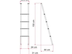 Fiamma Deluxe 4B ladder