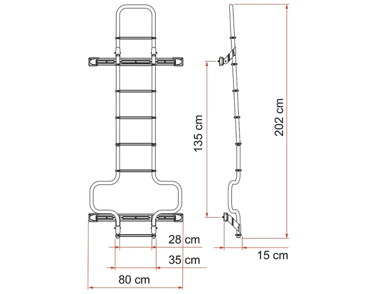 Fiamma Deluxe DJ Ducato H3 ladder