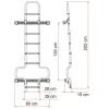 Fiamma Deluxe DJ Ducato H3 ladder - Deep Black