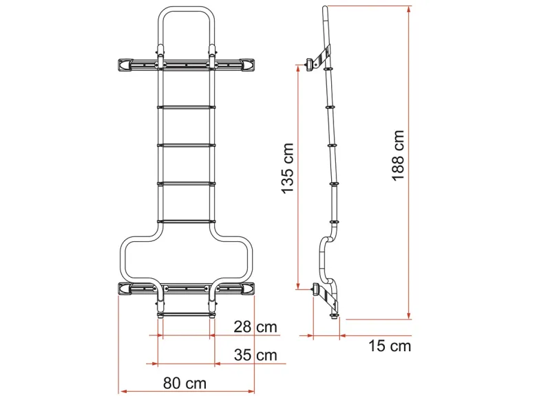 Fiamma Deluxe DJ Ducato ladder
