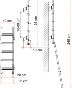 Fiamma Deluxe 5D ladder