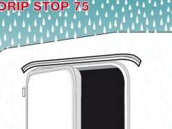 Fiamma Drip Stop regengoot wit 75 cm