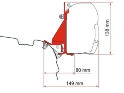 Fiamma F45 adapter Brandrup VW T5/T6